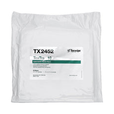 TexWipe TexTra 10 12" x 12" knit polyester, sealed-border wipers, 600 wipers/Cs - TX2452