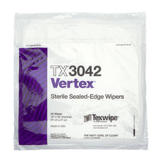 TexWipe Sterile VERTEX High Sorption Dry Wiper 12" x 12" Sealed edge, 500 wipers/Cs - TX3042