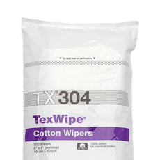 TexWipe 4" x 4" cotton wipers, 7200 wipers/Cs - TX304
