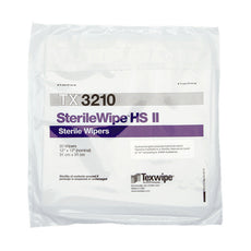 TexWipe SterileWipe HS II 12" x 12" cellulose/polyester-blend wipers, 500 wipers/Cs - TX3210