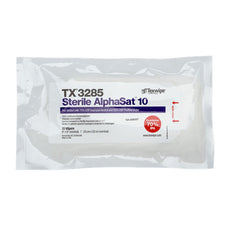 TexWipe Sterile AlphaSat 10 9" x 9" pre-wetted with 70% IPA, 400 wipers/Cs - TX3285