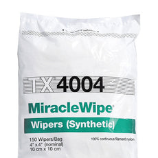 TexWipe MiracleWipe 4" x 4" nylon wipers, 4800 wipers/Cs - TX4004