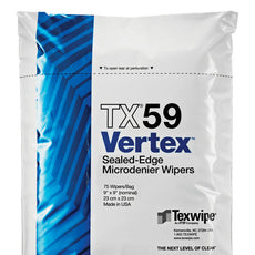 TexWipe VERTEX MicroDenier Dry Wiper 9" x 9" Sealed edge, 1000 wipers/Cs - TX59