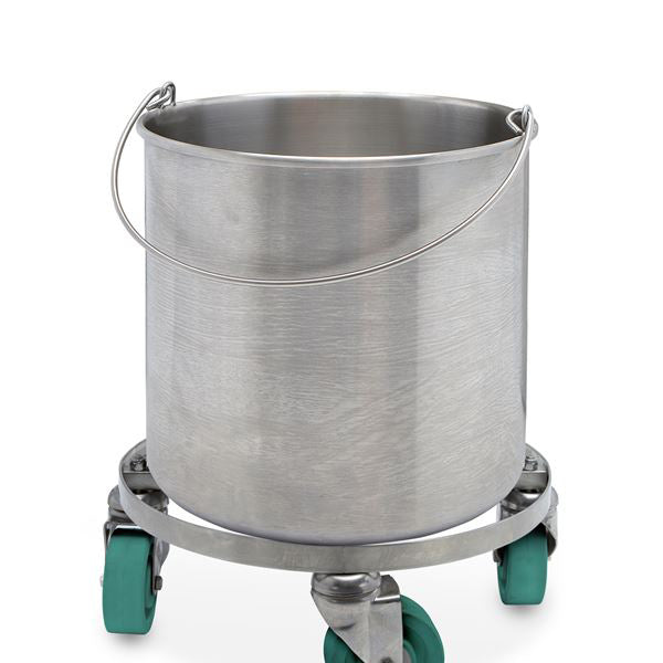Texwipe TX7066 BetaMop Stainless Steel 10 gallon Bucket with Casters  (BUCKET ONLY)