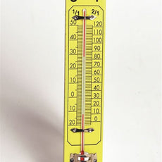 Wall Thermometer On Wooden Base - THWW01