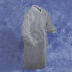Tians Lab Coat, Light Wt. Polypro, KW, KC, No Pkt, XLG, 50/Cs - 843885NP-XL