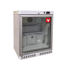 Yamato UCR001G Undercounter & Countertop Refrigerator 1 C To 7 C, 2.5 Cu.Ft. With Glass Door, Cycle Defrost, 115v