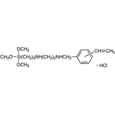 N-[2-(N-Vinylbenzylamino)ethyl]-3-aminopropyltrimethoxysilane Hydrochloride(30-40% in Methanol), 25ML - V0050-25ML