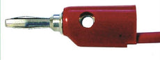 Banana Plug Cord, 24", Red, Each - WBP024-R