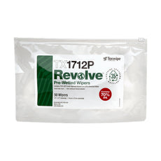 Texwipe REVOLVE, Pre-Wetted, Non-Sterile Wiper 12" x 12"  Sealed edge, 200 wipers/Cs - TX1712P