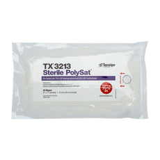 Texwipe Sterile PolySat 9" x 11" pre-wetted polypropylene wipers, 1000 wipers/Cs - TX3213