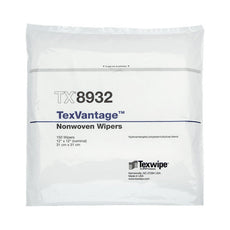 Texwipe TexVantage Nonwoven Wiper Cellulose/Polyester Blend 12" x 12", 300 wipers/Cs - TX8932