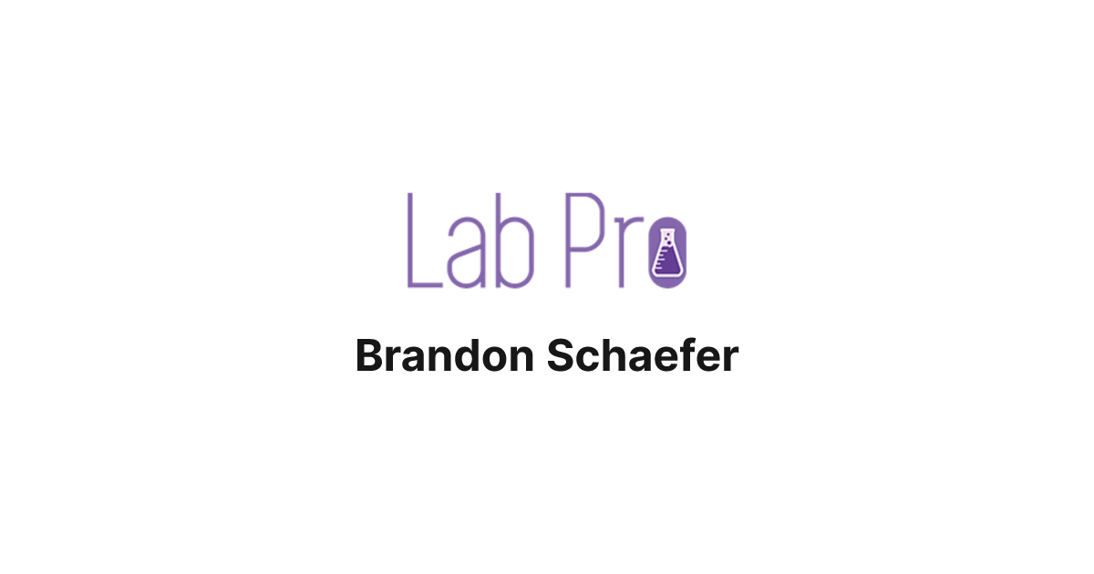 Brandon Schaefer | LabPro Inc.